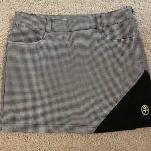 Castelbajac Plaid Black and White skirt